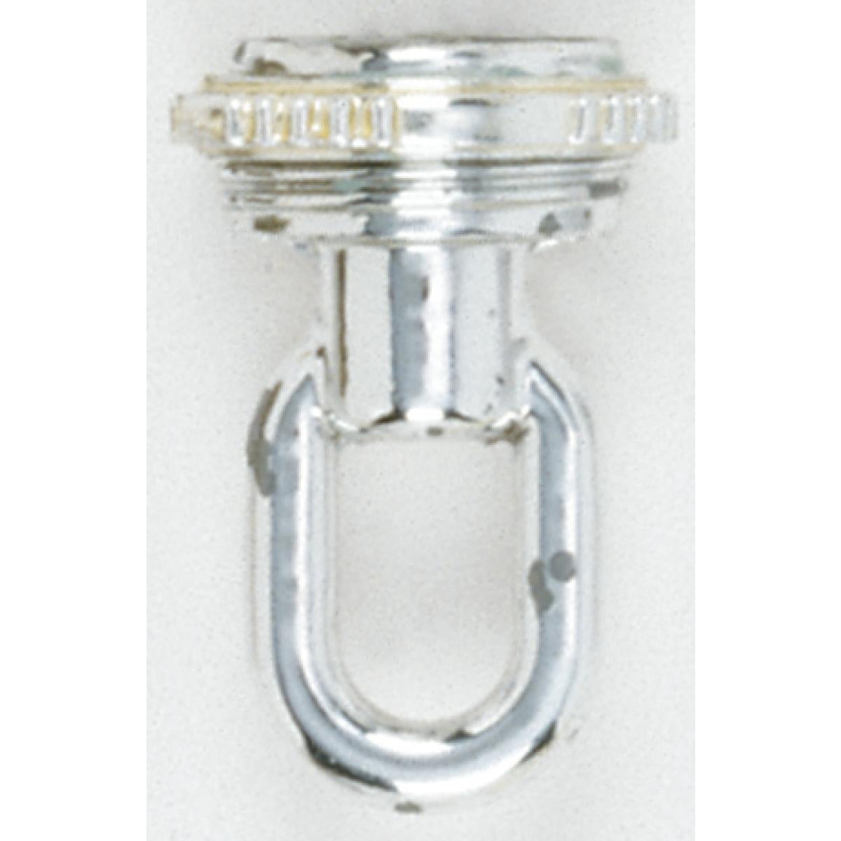 (4-Pack) 1/4 Ip Matching Screw Collar Loop With Ring in Polished Chrome