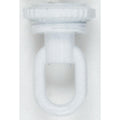(4-Pack) 1/4 Ip Matching Screw Collar Loop With Ring in White