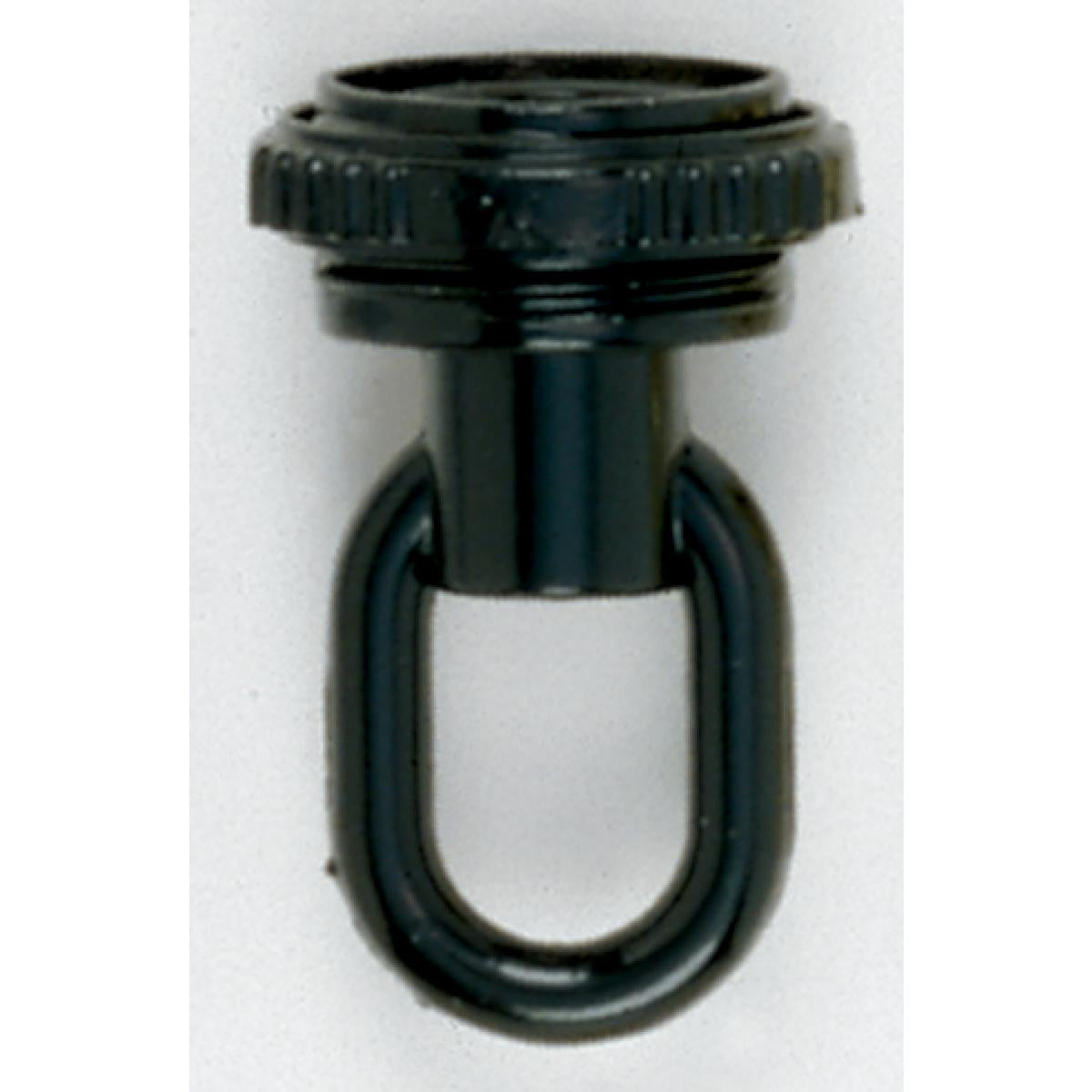 (4-Pack) 1/4 Ip Matching Screw Collar Loop With Ring in Black