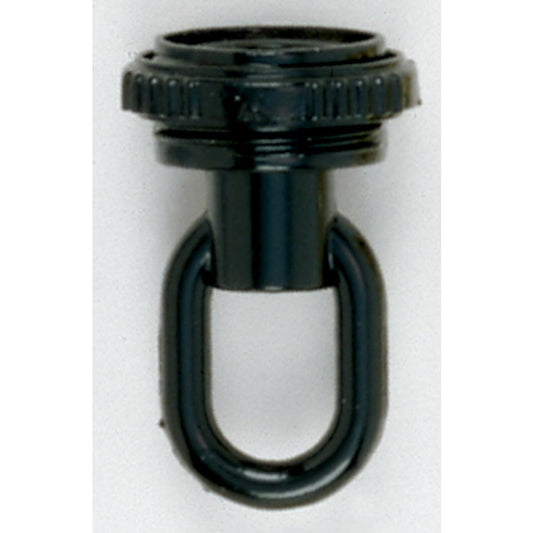 (4-Pack) 1/4 Ip Matching Screw Collar Loop With Ring in Black
