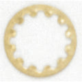 (4-Pack) Satco 90-392 Toothwasher, 1/8 IP Slip, Brass Plated Finish