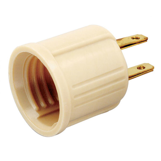 (4-Pack) Socket Outlet Adapter in Ivory