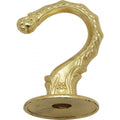 (4-Pack) Satco 90-440 Die Cast Large Swag Hook, Brass Plated Finish, Kit Contains 1 Hook And Hardware, 10lbs Max