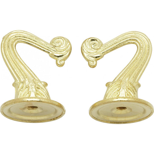 (4-Pack) Swag Hook Kit in Brass Plated