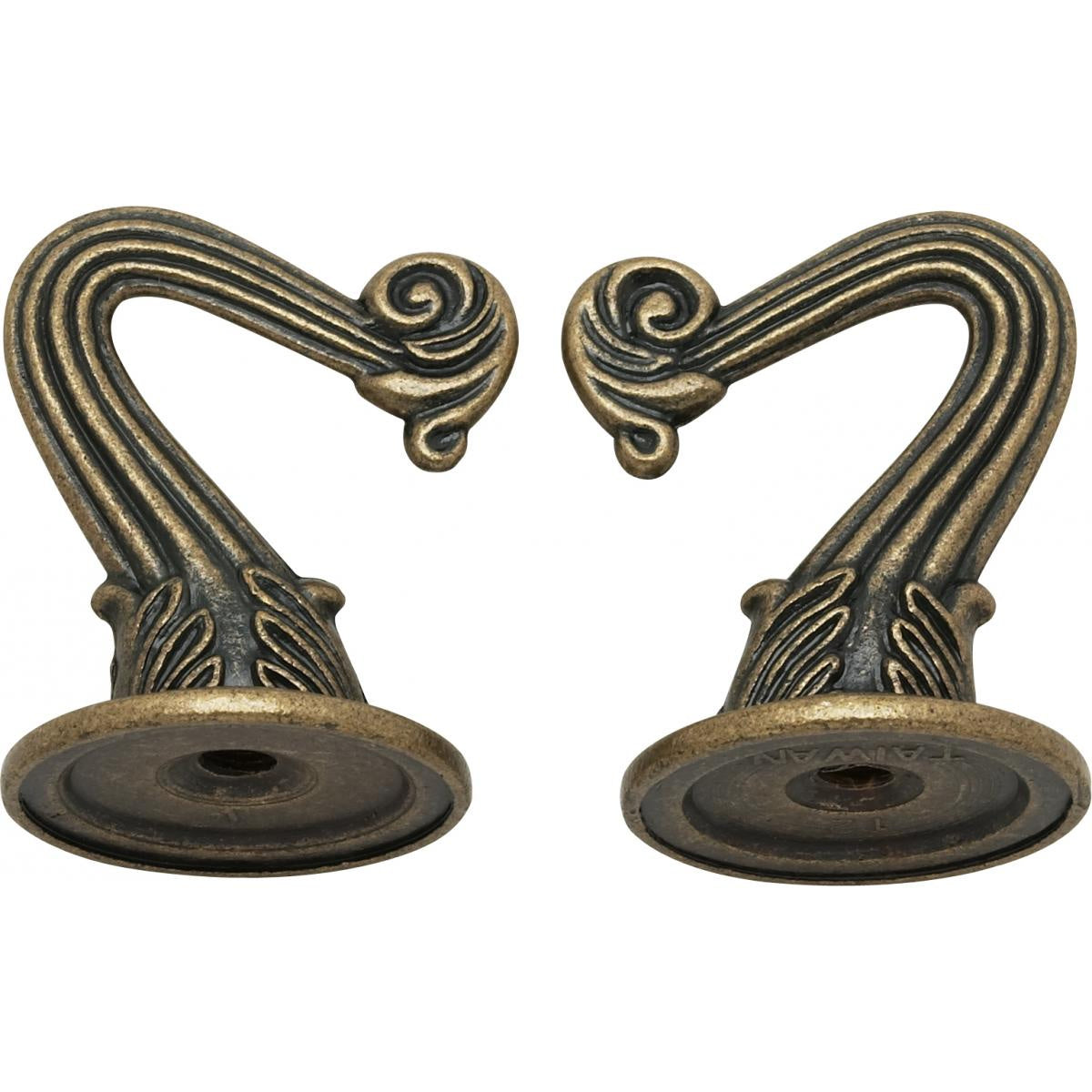 (4-Pack) Swag Hook Kit in Antique Brass