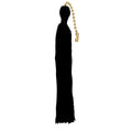 (4-Pack) Satco 90-522 Tassel, Black, 5" Length, With Beaded Chain