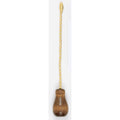 (4-Pack) Satco 90-533 Walnut Tassel, Finished Wood, 1-1/4" Length, With Beaded Chain