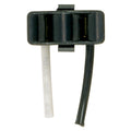 (4-Pack) Satco 90-545 2 Wire Snap-In Convenience Outlet, 1-1/8" x 1/2" x 7/8" Opening Size, 15A-125V Rating, Black
