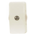 (4-Pack) Satco 90-573 On-Off Cord Switch For 18/2 SPT-2, 6A-125V, 3A-250V, 3A-120V, 3A-125V, White Finish
