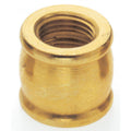 (4-Pack) Satco 90-623 Brass Coupling, 1/2" Long, 1/4 F x 1/8 F, Burnished And Lacquered