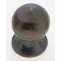 (4-Pack) Satco 90-651 Brass Pear Knob, 8/32, Antique Brass Finish