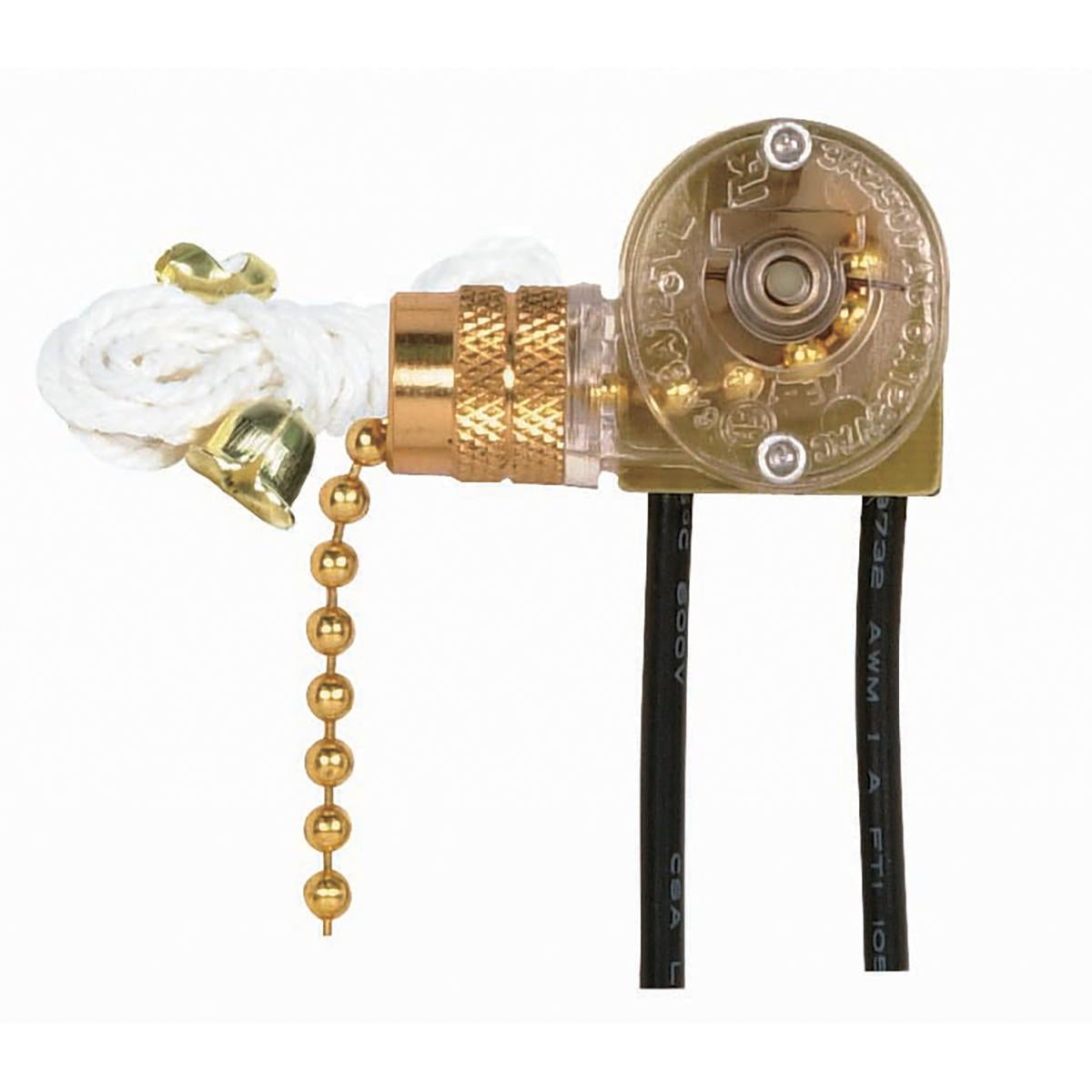 Satco - 90-704 - Canopy Switch - Brass Plated