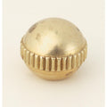 (4-Pack) Satco 90-711 Brass Ball, Knurled, 8/32, 3/8" Diameter, Burnished And Lacquered