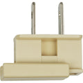(4-Pack) Satco 90-716 Slide Plug, Polarized, 18/2-SPT-1, 8A-125V, Ivory Finish