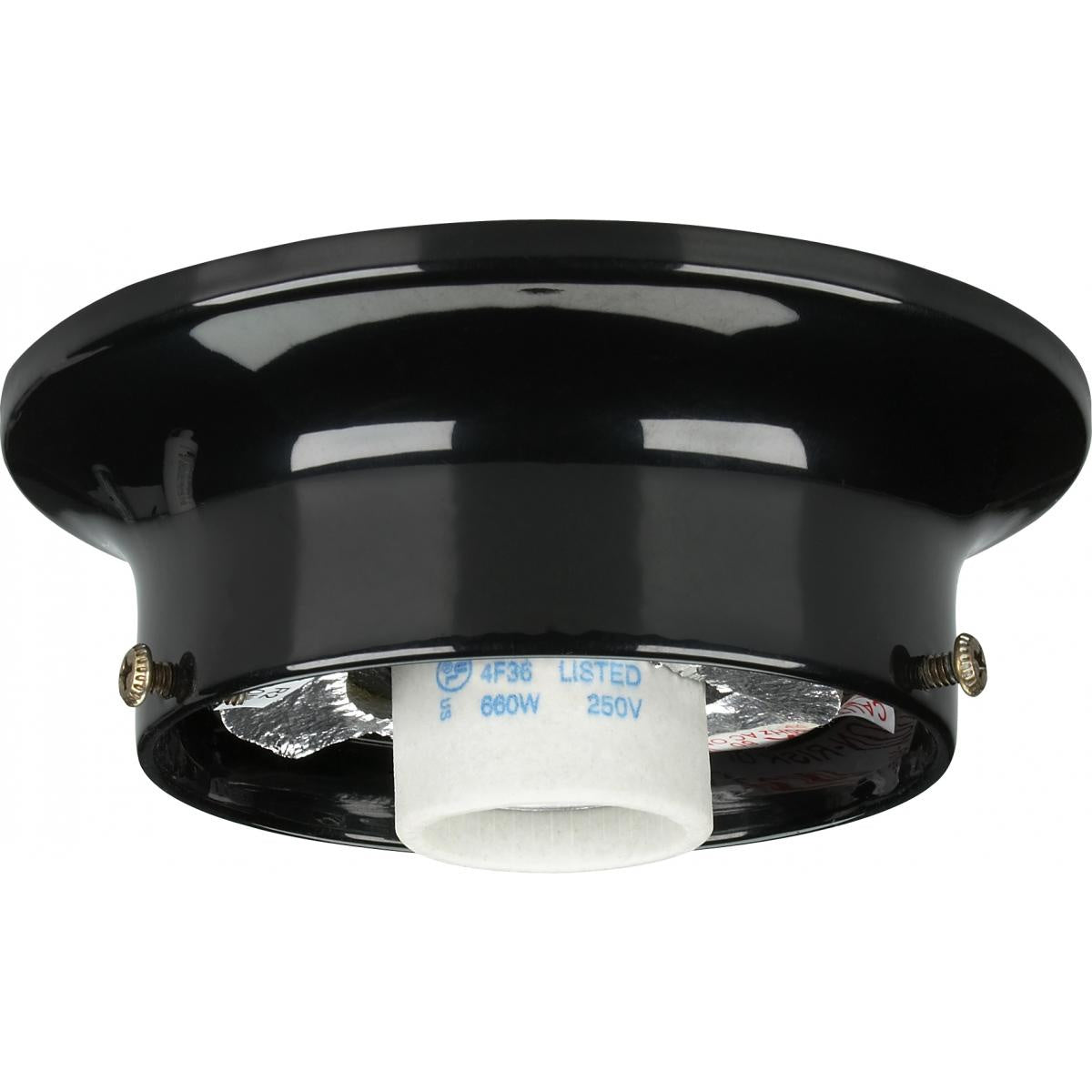 Satco - 90-724 - Wired Holder - Black