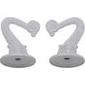 (4-Pack) Satco 90-770 Die Cast Swag Hook Kit, White Finish, Kit Contains 2 Hooks With Hardware, 10lbs Max