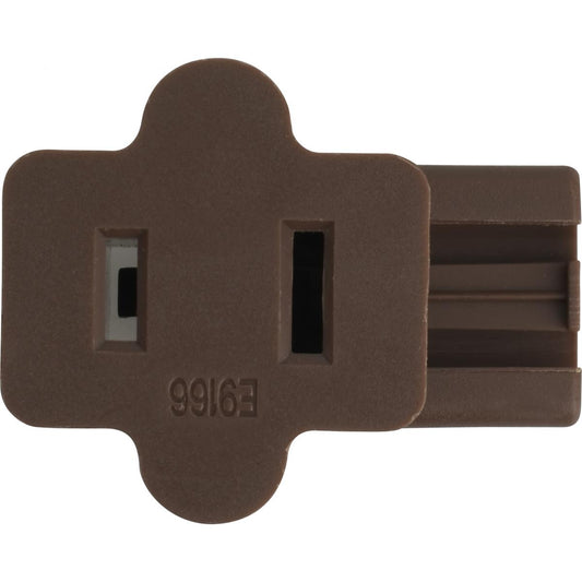 (4-Pack) Female Slide Plug in Brown