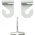 (4-Pack) Satco 90-846 Drop Ceiling Hook Set, White Finish, Contains 2 Sets Per Bag, No Hardware Needed
