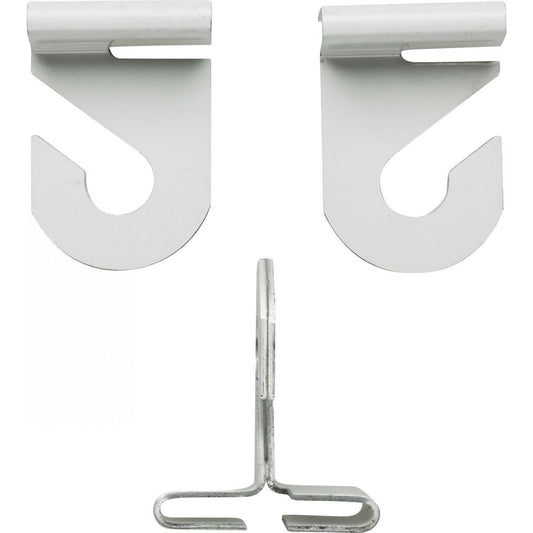 (4-Pack) Drop Ceiling Hook Set in White
