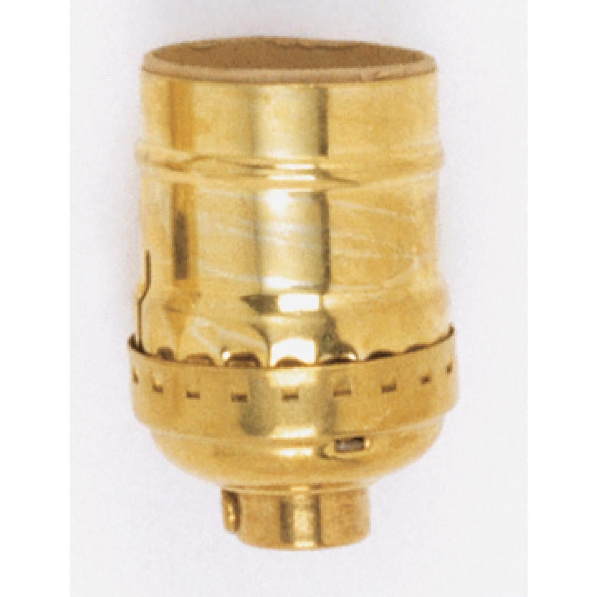 Socket in Polished Brass