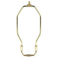 (4-Pack) Satco 90-920 Heavy Duty Harp, Polished Brass Finish, 8" Height, 1/8 IP Saddle, 1/4-27 Thread