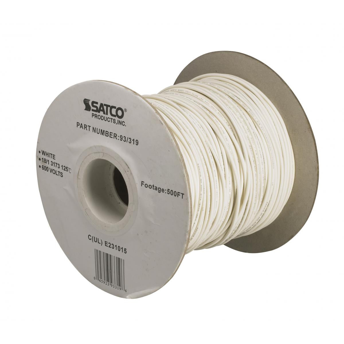 Satco - 93-319 - Lighting Bulk Wire - White