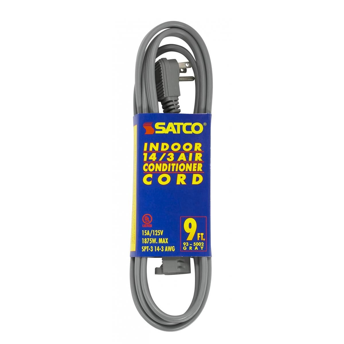 Satco - 93-5002 - Cord Set - Gray