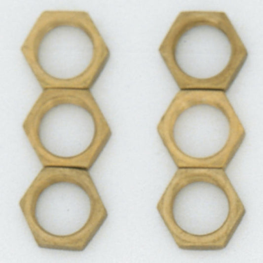 (4-Pack) Locknuts in Brass