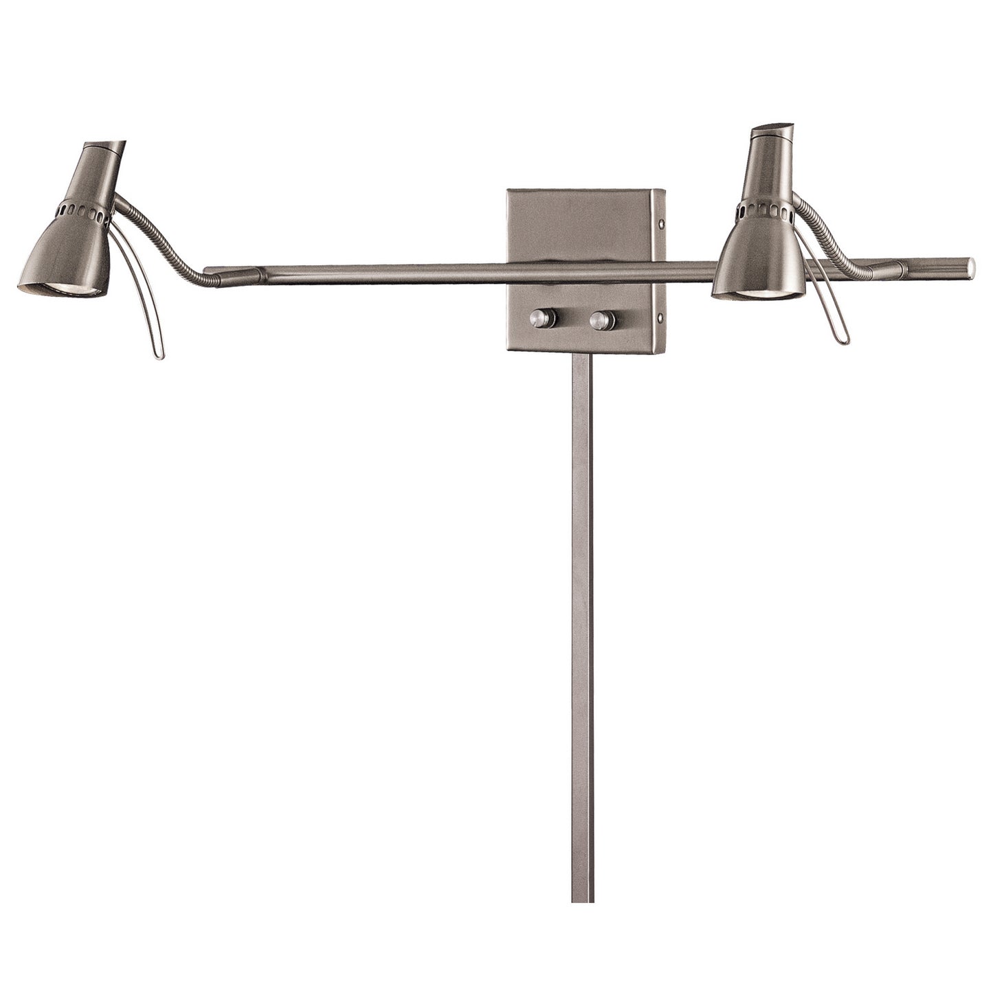 Second Marriage LED Wall Lamp in Brushed Nickel