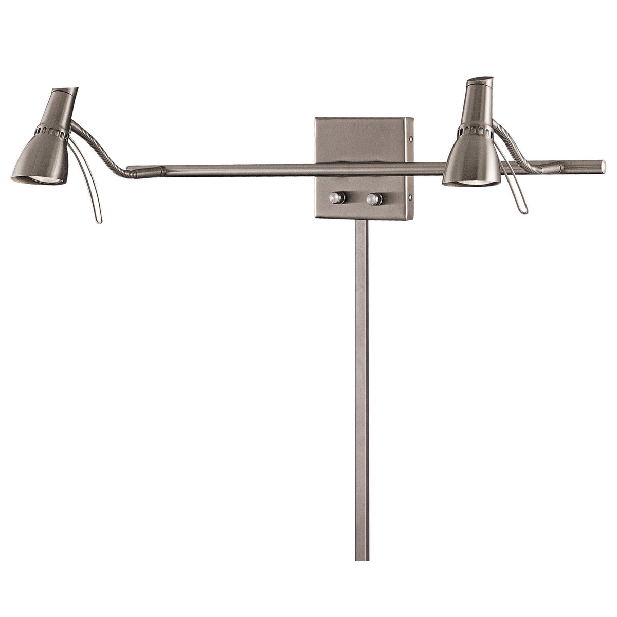 Second Marriage LED Wall Lamp in Brushed Nickel