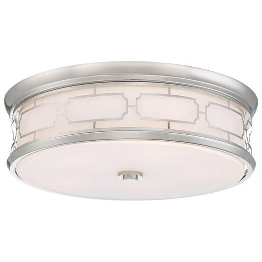 Flush Mount LED Flush Mount in Polished Nickel