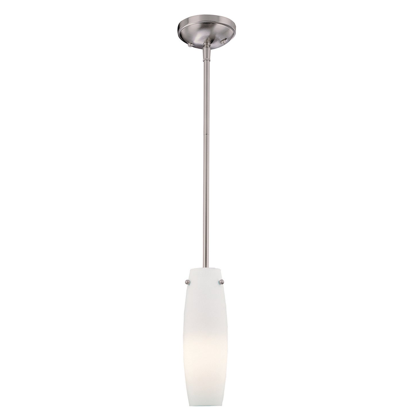 One Light Mini Pendant in Brushed Nickel