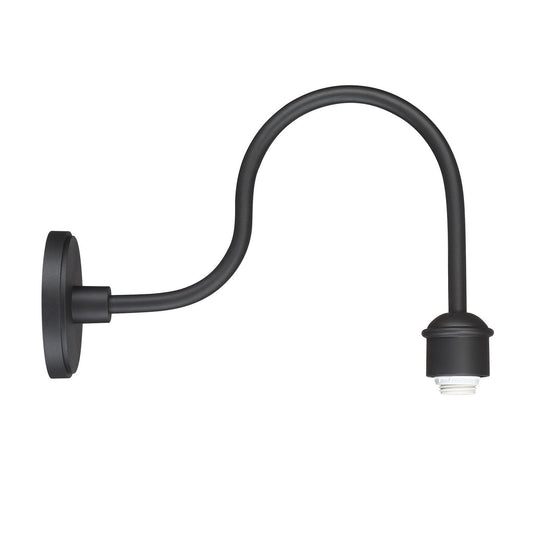 RLM One Light Outdoor Wall Mount in Sand Black