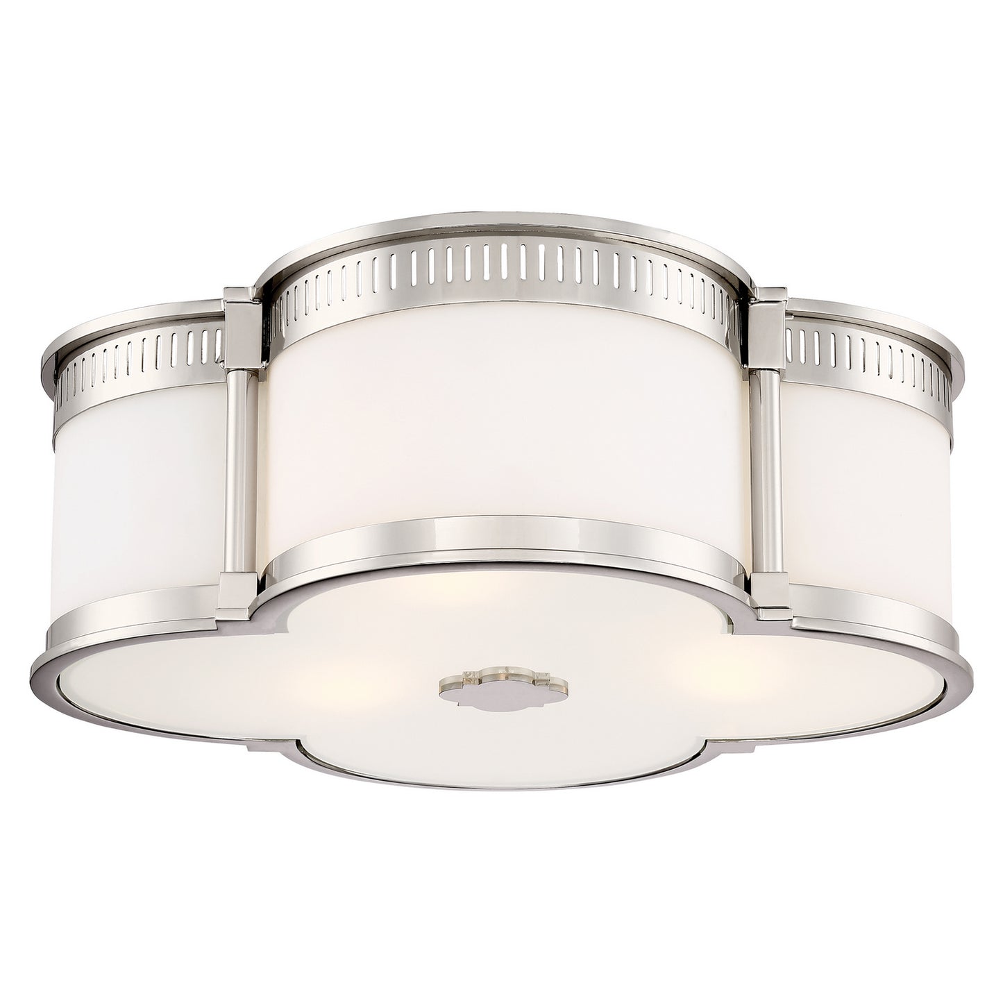 Flush Mount LED Flush Mount in Polished Nickel