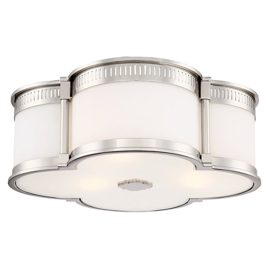 Flush Mount LED Flush Mount in Polished Nickel