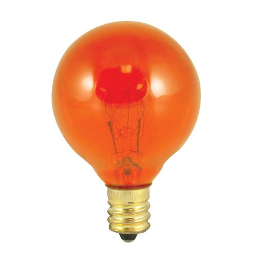 10W G12 GLOBE AMBER E12 130V