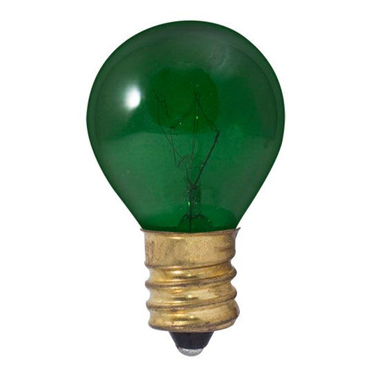 10W S11 TRANSPARENT GREEN E17 130V
