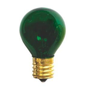 10W S11 Sign Transparent Green E17 Intermediate 130V 702310