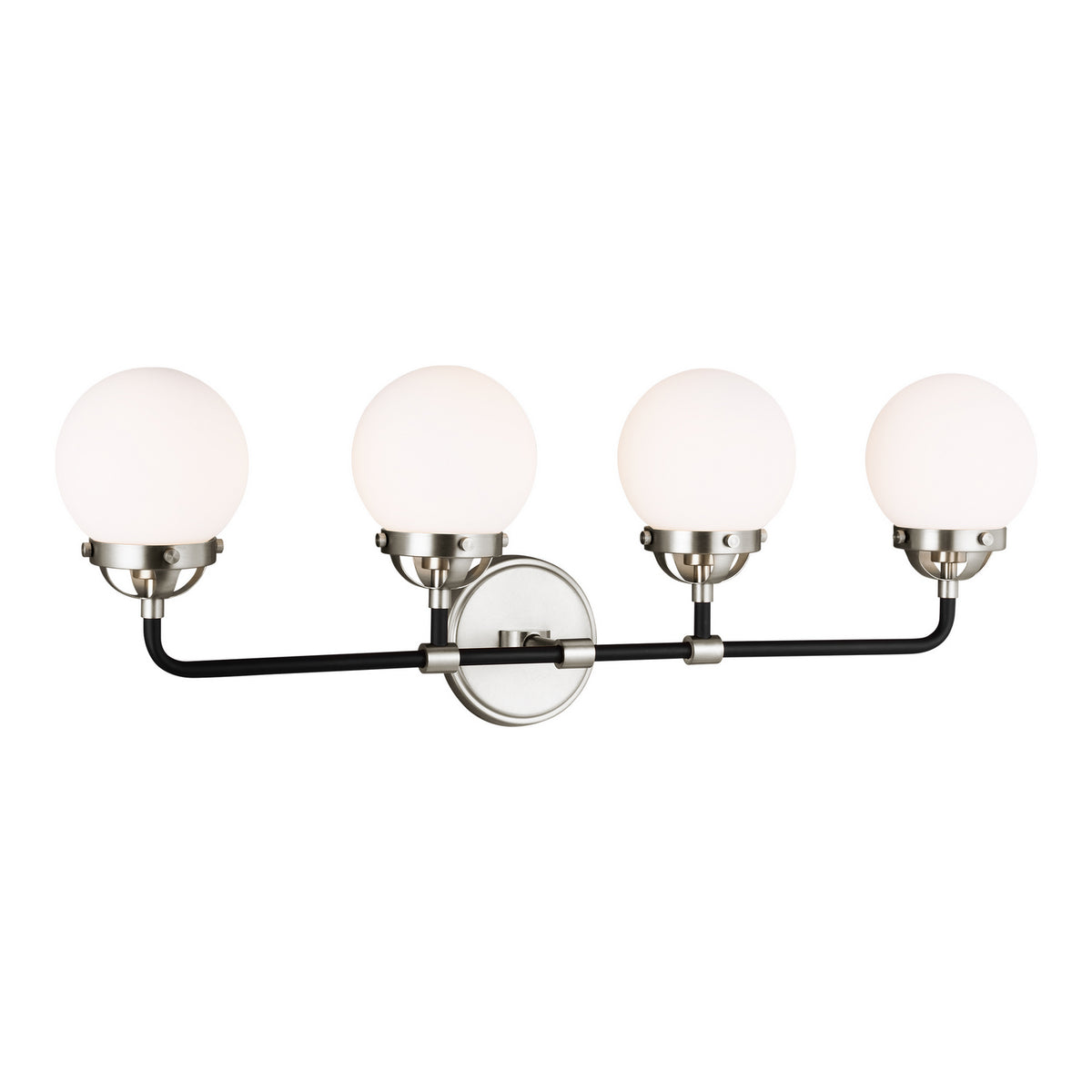 Cafe Four Light Wall / Bath in Brushed Nickel