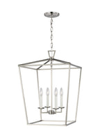 Dianna Four Light Lantern in Brushed Nickel