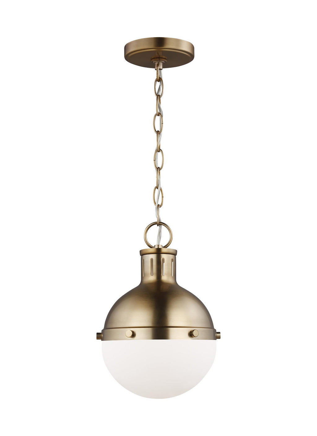 Hanks One Light Mini Pendant in Satin Brass