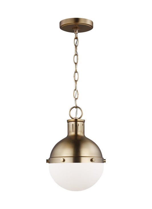 Hanks One Light Mini Pendant in Satin Brass