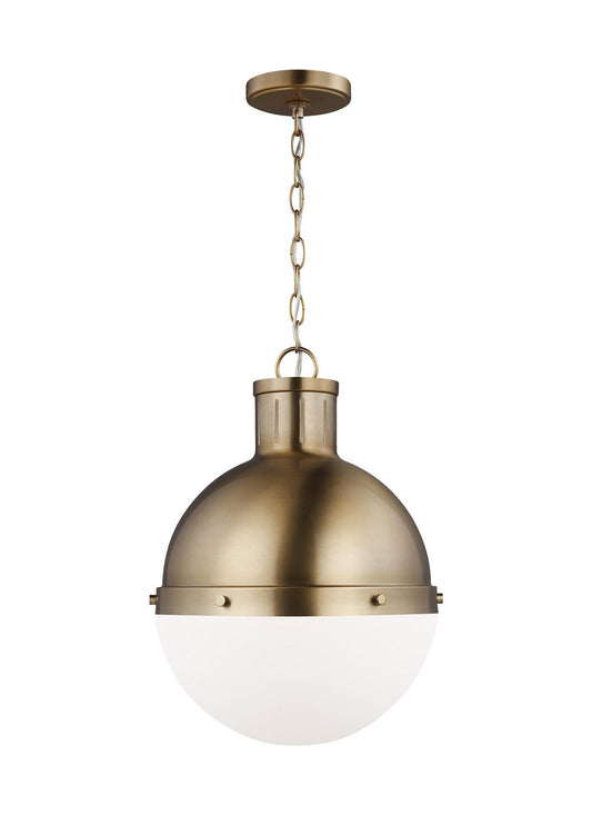 Hanks One Light Pendant in Satin Brass