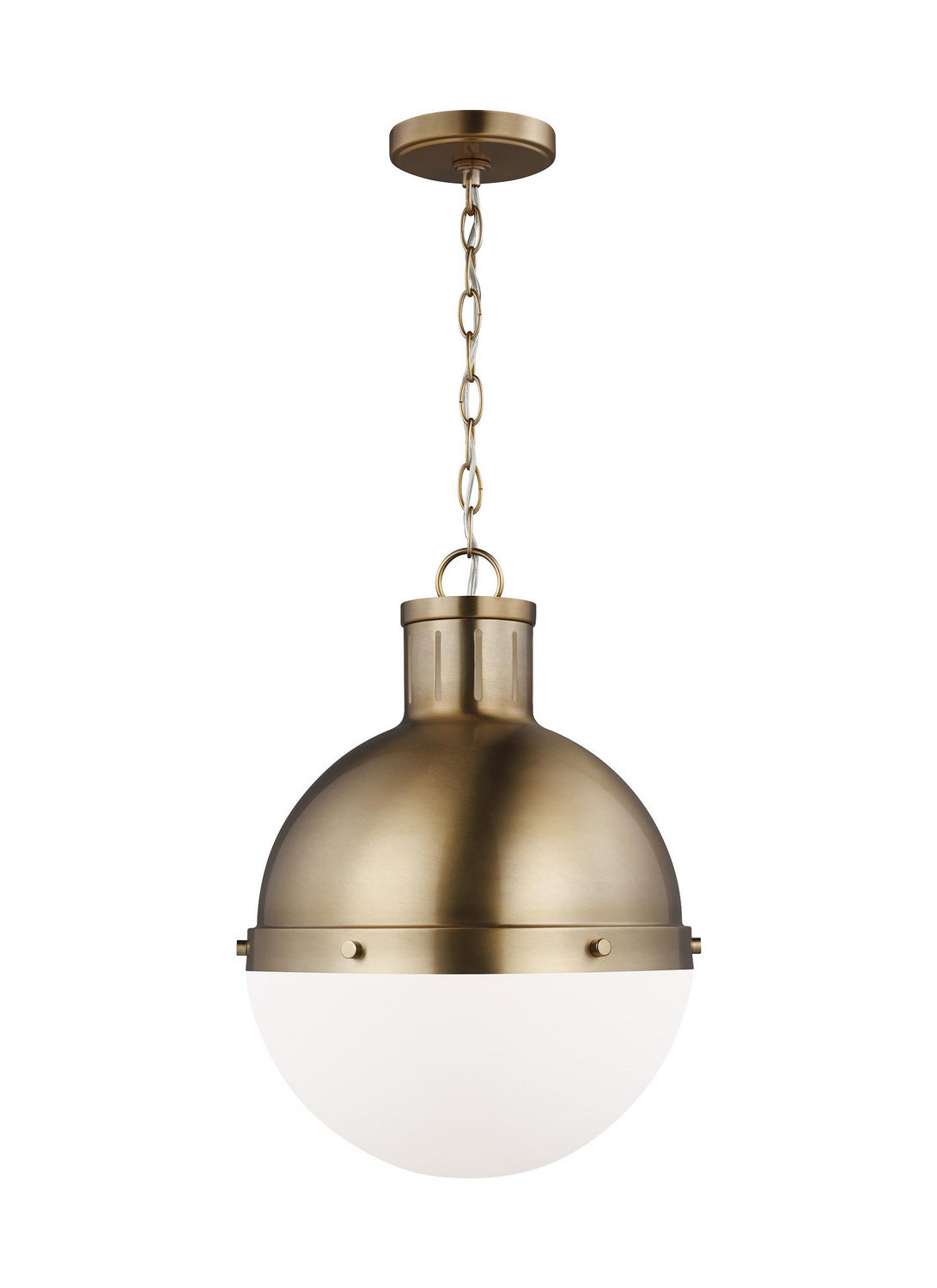Hanks One Light Pendant in Satin Brass