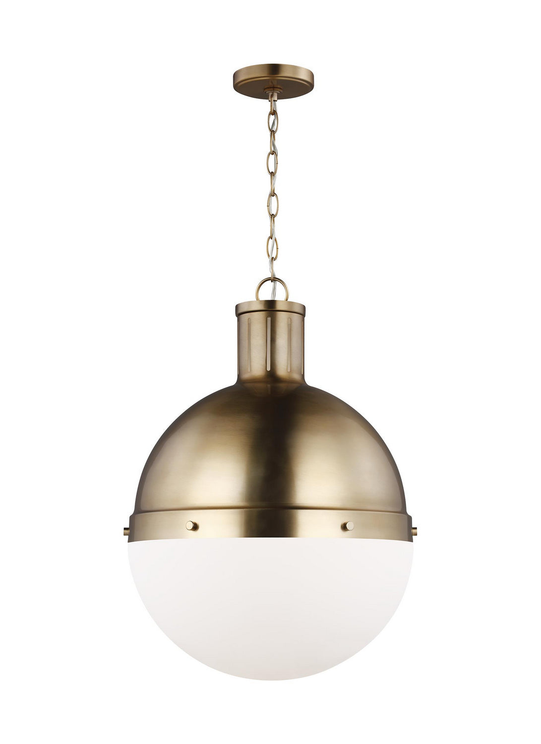 Hanks One Light Pendant in Satin Brass