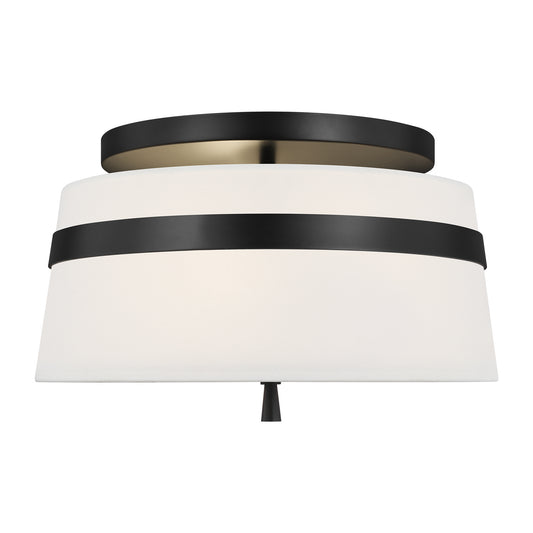 Cordtlandt Three Light Semi-Flush Mount in Aged Iron