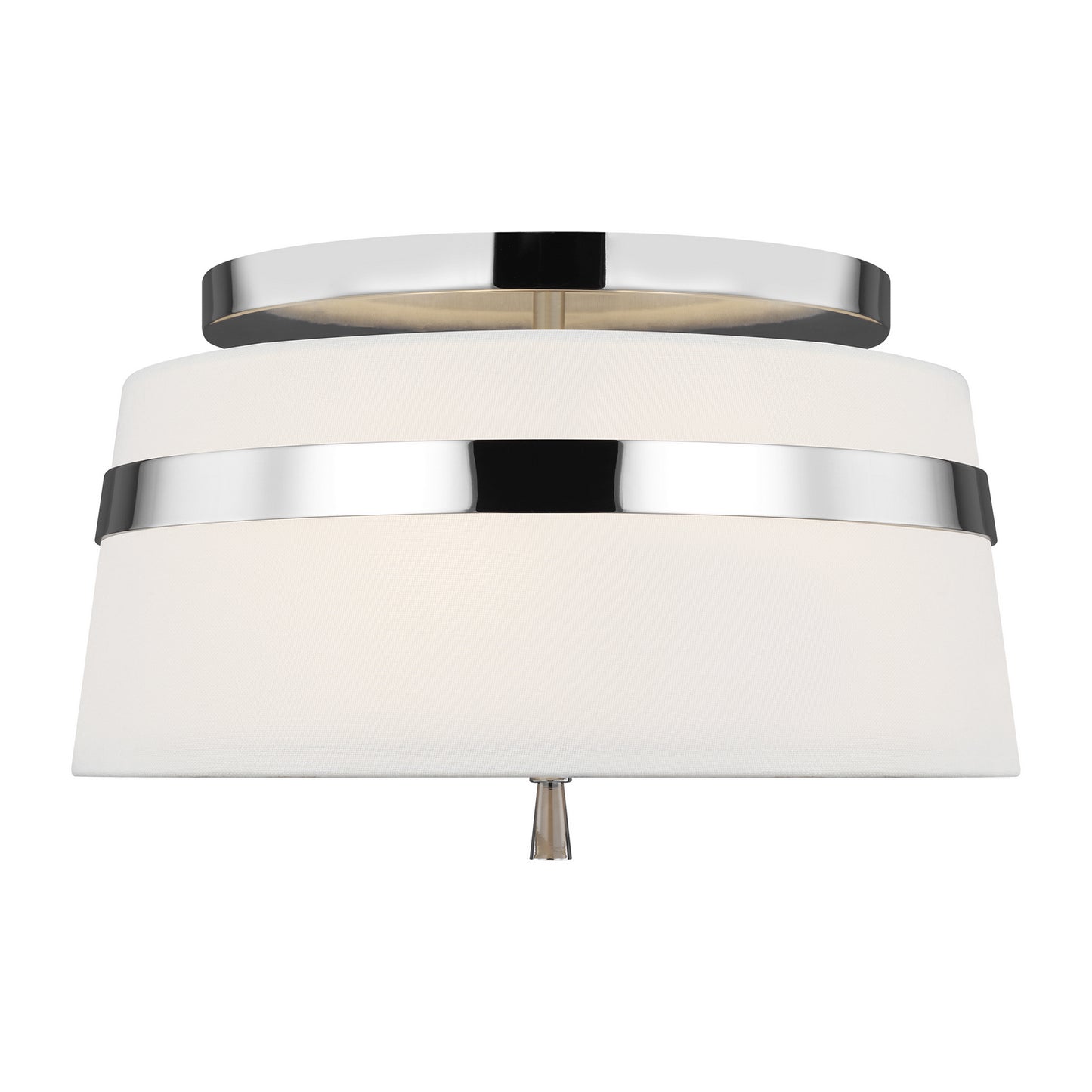 Cordtlandt Three Light Semi-Flush Mount in Polished Nickel