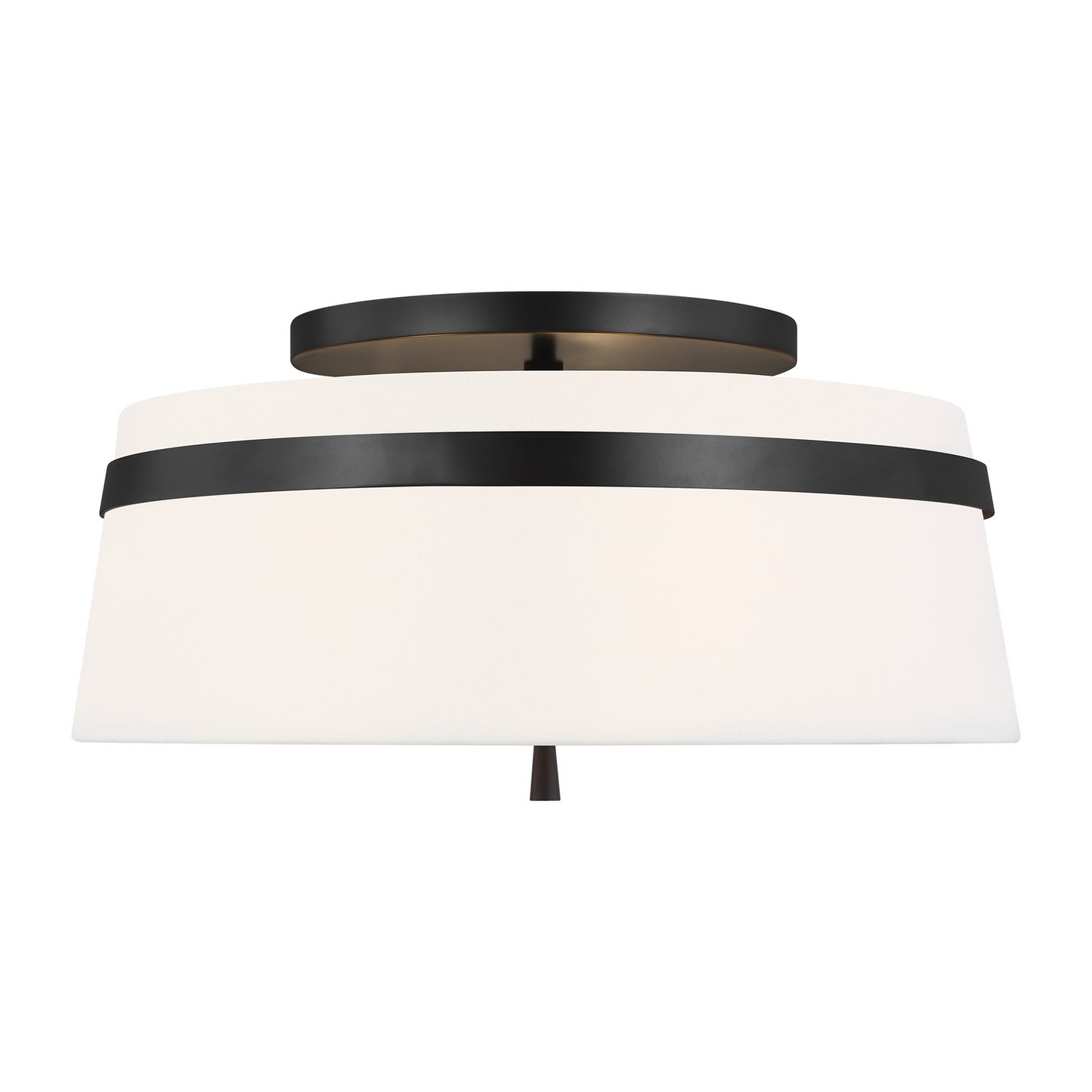 Cordtlandt Three Light Semi-Flush Mount in Aged Iron
