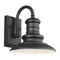 Generation Lighting - OL8600TXB/T - One Light Outdoor Wall Lantern - Redding Station - Textured Black