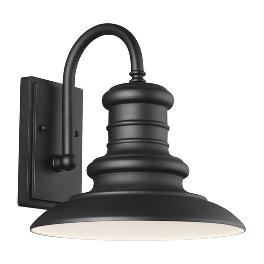 Redding Station One Light Outdoor Wall Lantern in Textured Black